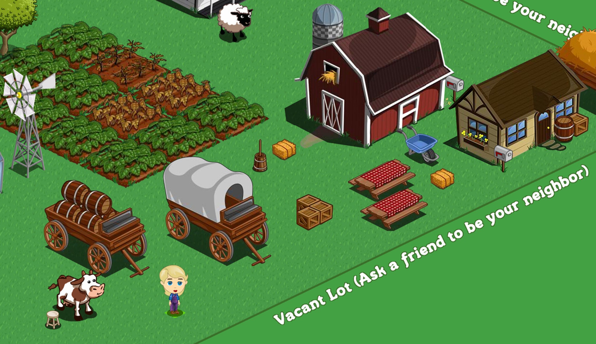 The hit social game Farmville by Zynga